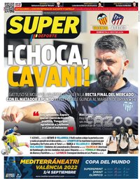 capa Jornal SuperDeporte de 29 agosto 2022