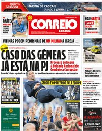 capa Correio da Manhã de 2 junho 2024