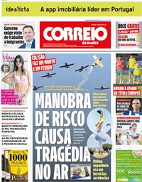 capa Correio da Manhã de 3 junho 2024