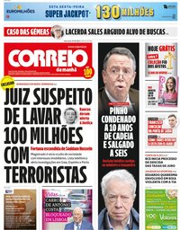 capa Correio da Manhã de 7 junho 2024