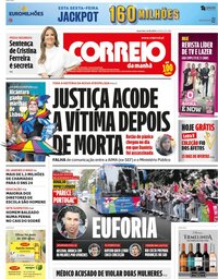 capa Correio da Manhã de 14 junho 2024