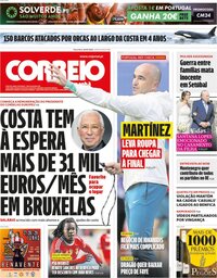 capa Correio da Manhã de 18 junho 2024