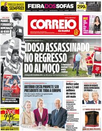 capa Correio da Manhã de 29 junho 2024