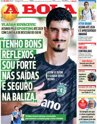 capa Jornal A Bola de 6 junho 2024