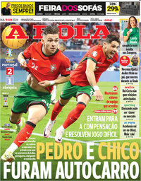 capa Jornal A Bola de 19 junho 2024