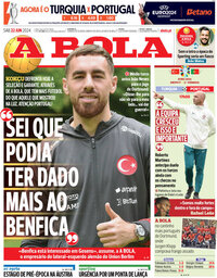 capa Jornal A Bola de 22 junho 2024