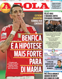 capa Jornal A Bola de 30 junho 2024