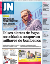 capa de Jornal de Notícias