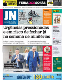 capa Jornal de Notícias de 7 junho 2024