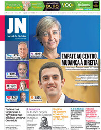 capa Jornal de Notícias de 10 junho 2024