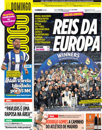 capa de Jornal O Jogo