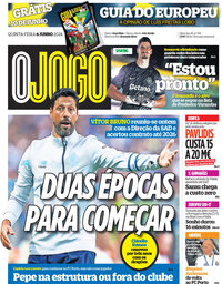 capa Jornal O Jogo de 6 junho 2024