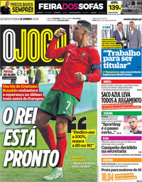 capa Jornal O Jogo de 12 junho 2024