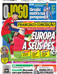 capa Jornal O Jogo de 20 junho 2024