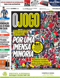 capa Jornal O Jogo de 22 junho 2024