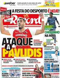 capa de Jornal Record