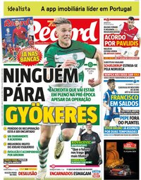 capa Jornal Record de 6 junho 2024