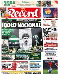 capa Jornal Record de 30 junho 2024