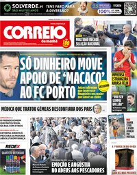 capa Correio da Manhã de 7 julho 2024