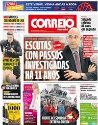 capa Correio da Manhã de 8 julho 2024