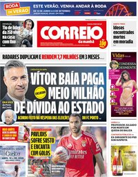 capa Correio da Manhã de 14 julho 2024