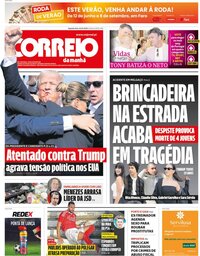 capa Correio da Manhã de 15 julho 2024