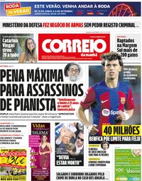 capa Correio da Manhã de 16 julho 2024