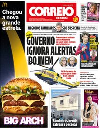 capa Correio da Manhã de 19 julho 2024