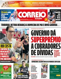 capa Correio da Manhã de 21 julho 2024