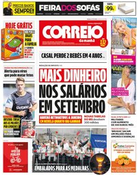 capa Correio da Manhã de 27 julho 2024