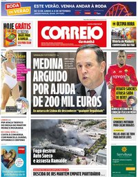 capa Correio da Manhã de 30 julho 2024