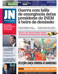 capa Jornal de Notícias de 1 julho 2024