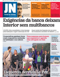 capa Jornal de Notícias de 8 julho 2024