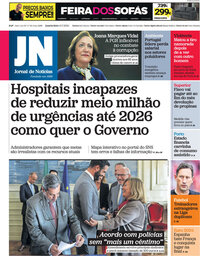 capa Jornal de Notícias de 10 julho 2024