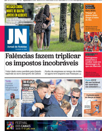 capa Jornal de Notícias de 15 julho 2024