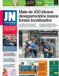 capa Jornal de Notícias de 16 julho 2024