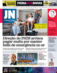 capa Jornal de Notícias de 17 julho 2024