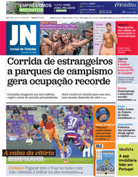 capa Jornal de Notícias de 20 julho 2024