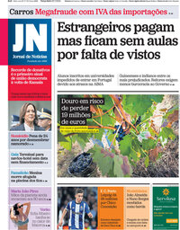 capa Jornal de Notícias de 23 julho 2024