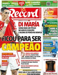 capa Jornal Record de 16 julho 2024