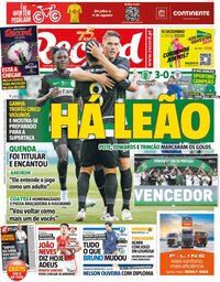 capa Jornal Record de 28 julho 2024