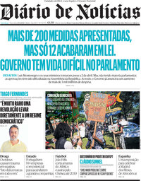 capa Diário de Notícias de 20 agosto 2024