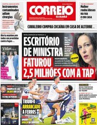 capa Correio da Manhã de 16 setembro 2024