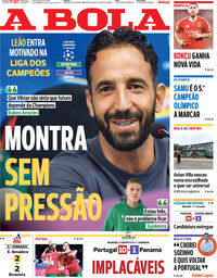 capa de Jornal A Bola