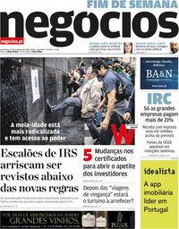 capa de Jornal de Negócios