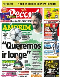 capa de Jornal Record