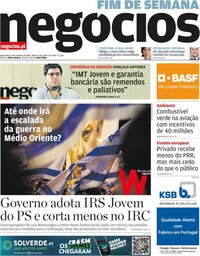 capa de Jornal de Negócios