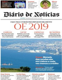 capa Diário de Notícias de 12 outubro 2018