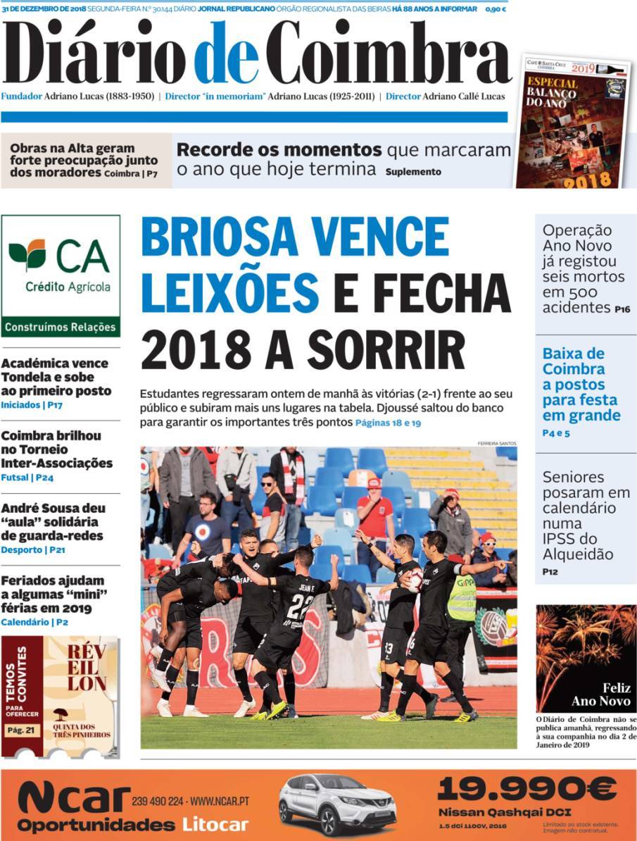 capa Diário de Coimbra