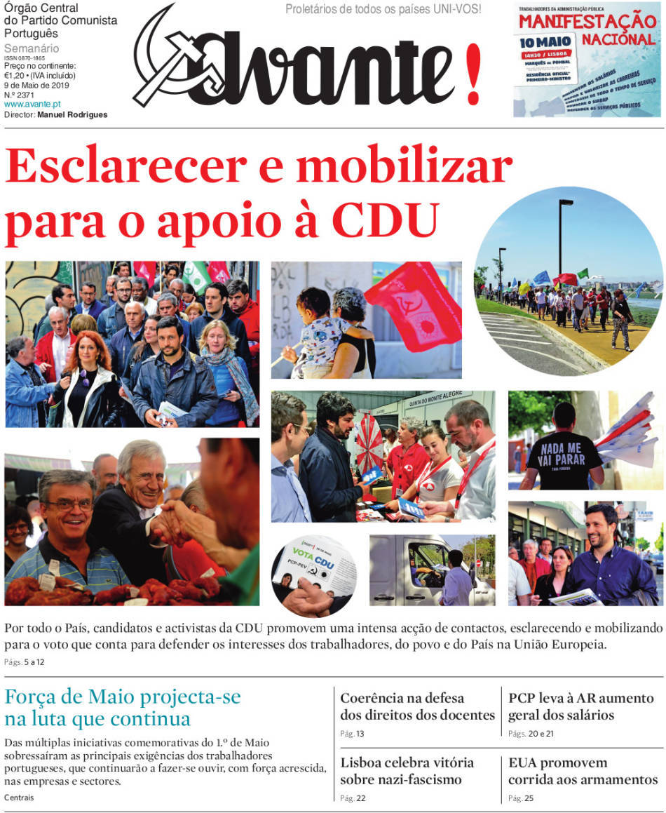 capa Jornal Avante